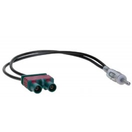 ADAPTATEUR POUR ANTENNE AUDI - DOUBLE FAKRA MALE DIN