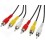 CABLE AUDIO VIDEO RCA 2,50m MALE MALE STANDARD