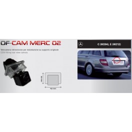 CAMERA DE RECUL INTEGREE DANS ECLAIRAGE PLAQUE MERCEDES CLASSE C (W204)