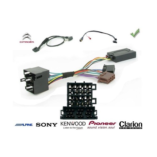 Interface commande au volant pour CITROEN C2 / C3 / C5 / C8