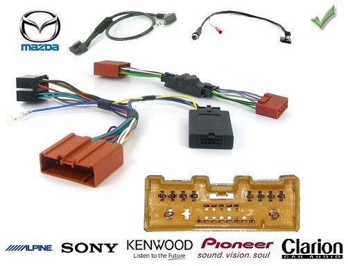 Volant télécommande adaptateur FECS Interface Clarion radios convient pour MAZDA 5 Volant télécommande adaptateur FECS Interface Clarion radios convient pour MAZDA 5