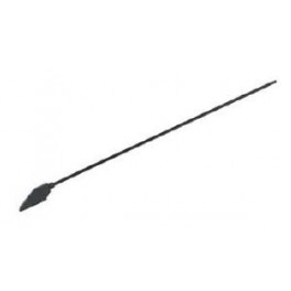 ANTENNE MONTANT DE PARE BRISE NOIRE 3 BRINS 2 POINTS DE FIXATION LONG1M