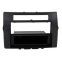 FACADE AUTORADIO TOYOTA COROLLA VERSO 2005-2009 NOIR DOUBLE ISO AVEC VIDE POCHE