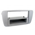 FACADE AUTORADIO DOUBLE DIN SEAT IBIZA 2008- GRIS CONEMARA (AS2)  AVEC VIDE POCHE