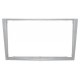 FACADE AUTORADIO DOUBLE DIN OPEL ASTRA H 2004- ARGENT MAT