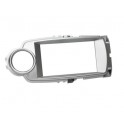 FACADE AUTORADIO DOUBLE DIN TOYOTA YARIS 2011- (XP13) ARGENT