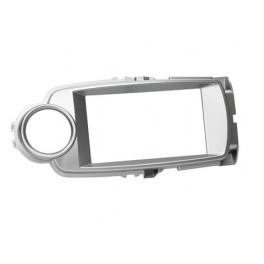 FACADE AUTORADIO DOUBLE DIN TOYOTA YARIS 2011- (XP13) ARGENT