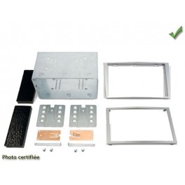 Kit integration 2 DIN OPEL CORSA 2006-2011 ARGENT