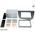 Kit integration 2 DIN SEAT LEON 2005- GRIS METAL