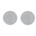 GRILLE HAUT-PARLEUR UNIVERSELLE D100 RONDE BLANCHE (4217B) PAIRE