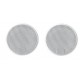 GRILLE HAUT-PARLEUR UNIVERSELLE D100 RONDE BLANCHE (4217B) PAIRE