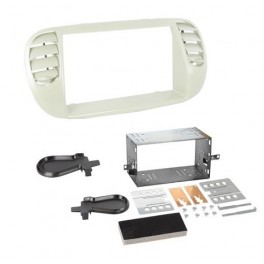 Kit integration 2 DIN FIAT 500 2007-2012 GRIS PEARL