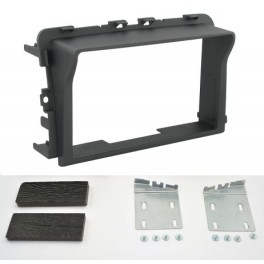 Kit integration 2 DIN RENAULT TRAFIC 2010-2014 (EL/FL/JL)  NOIR SANS ECRAN