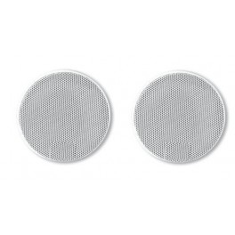 GRILLE HAUT-PARLEUR UNIVERSELLE D130 RONDE BLANCHE (4218B) PAIRE