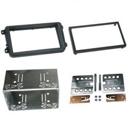 Kit integration 2 DIN SKODA ROOMSTER 2006- avec cage aluminium