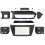 Kit integration 2 DIN MERCEDES CLASSE C 2011-2014 (W204) sans navigation